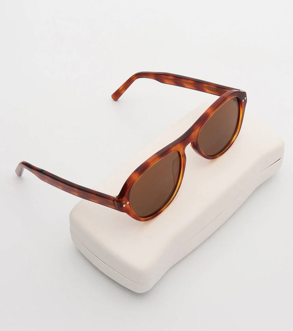 Classic Tortoise Shell Sunglasses for Men & Women | UV Protection Retro Square Shades